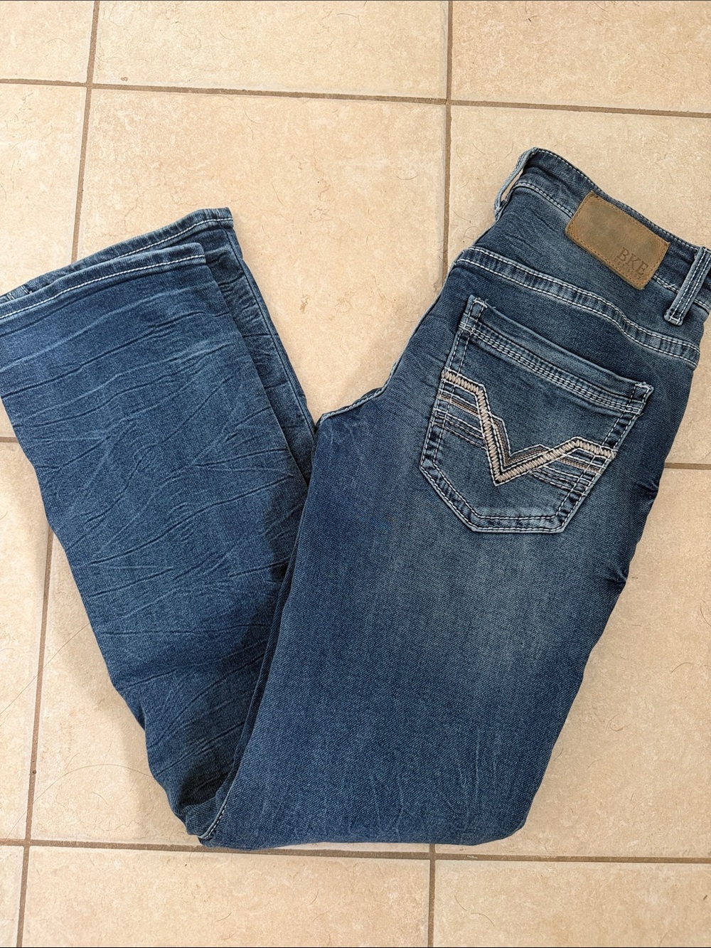BKE Aiden Men's Medium Dark Boot Stretch Jeans